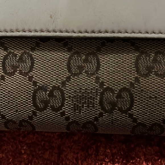 GUCCI WHITE LEATHER WALLET - Picture 13 of 16